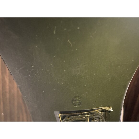 Jeffrey Campbell Lindsay Black Suede Ankle Strap Block Heel Sandals Women's‎ 6 - Picture 9 of 11